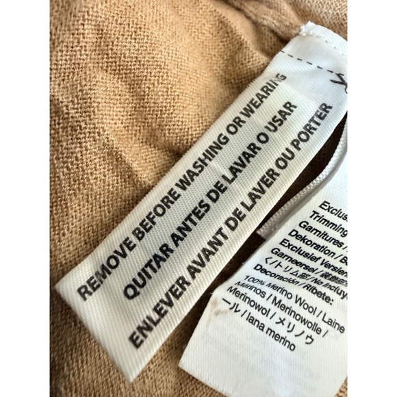 J.CREW Women Sweater M Crochet Collar TIPPI Wool Cottagecore Romantic Prairie - Picture 10 of 12